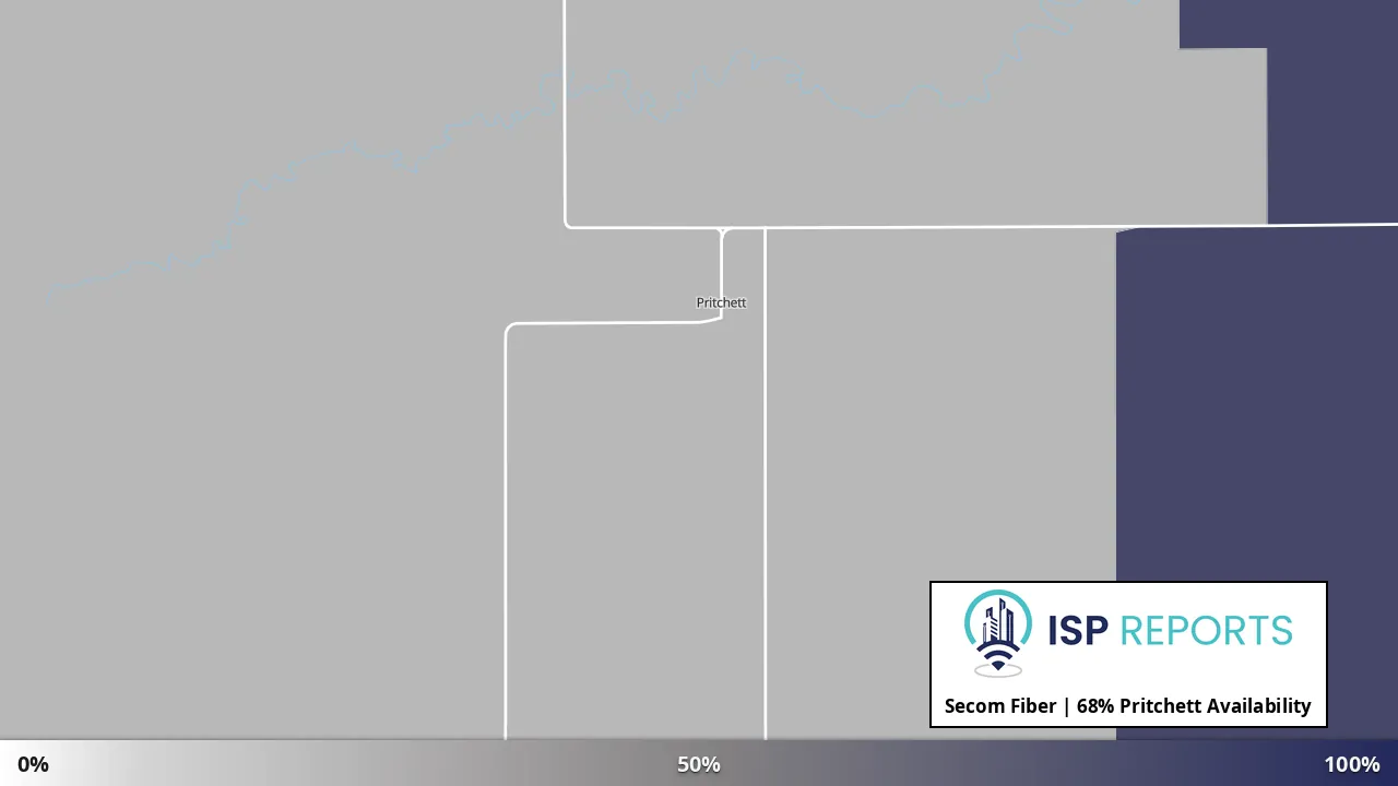 Pritchett, CO map of internet availability