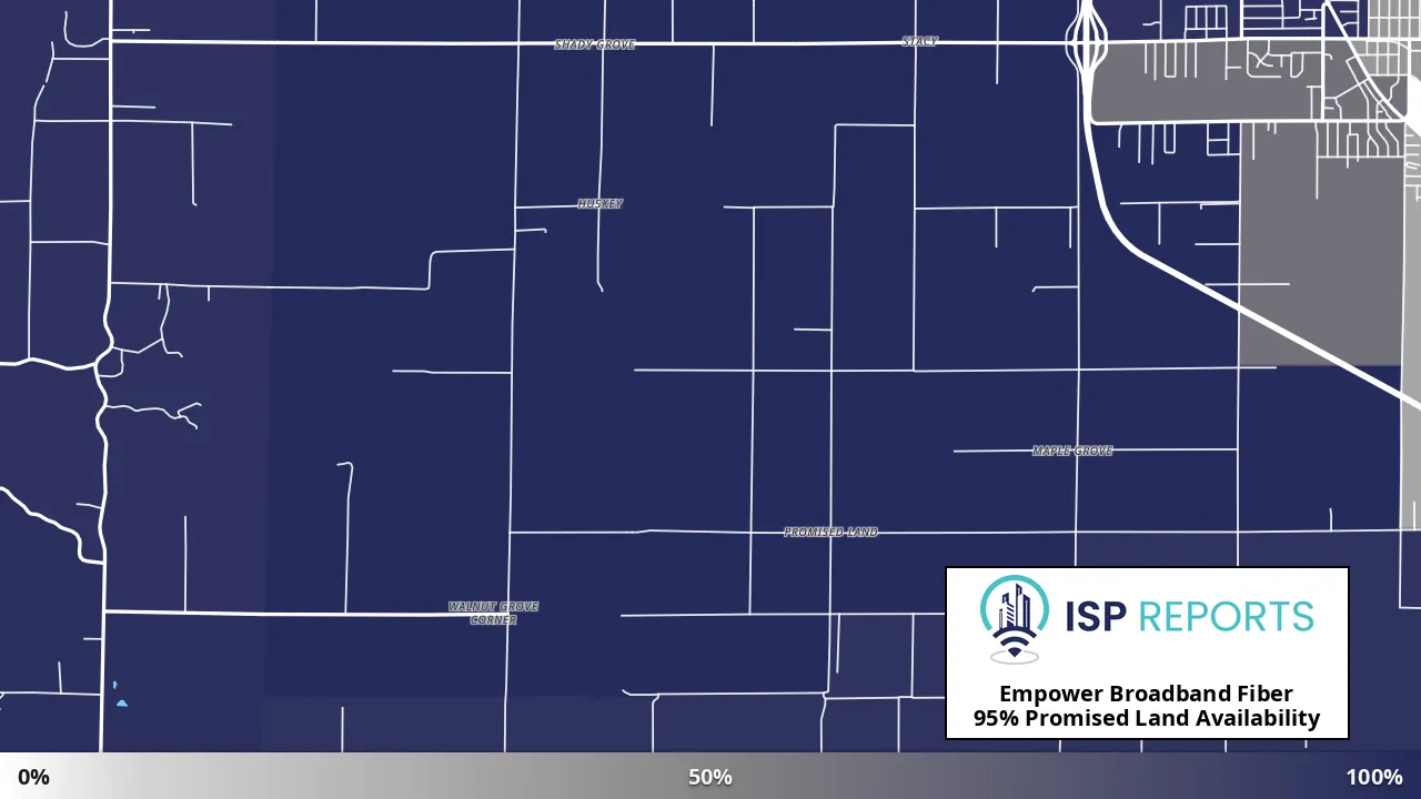 Promised Land, AR map of internet availability