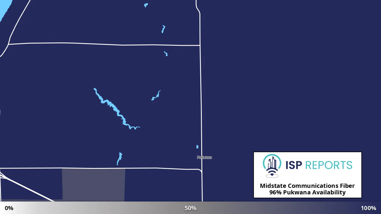 Pukwana, SD map of internet availability