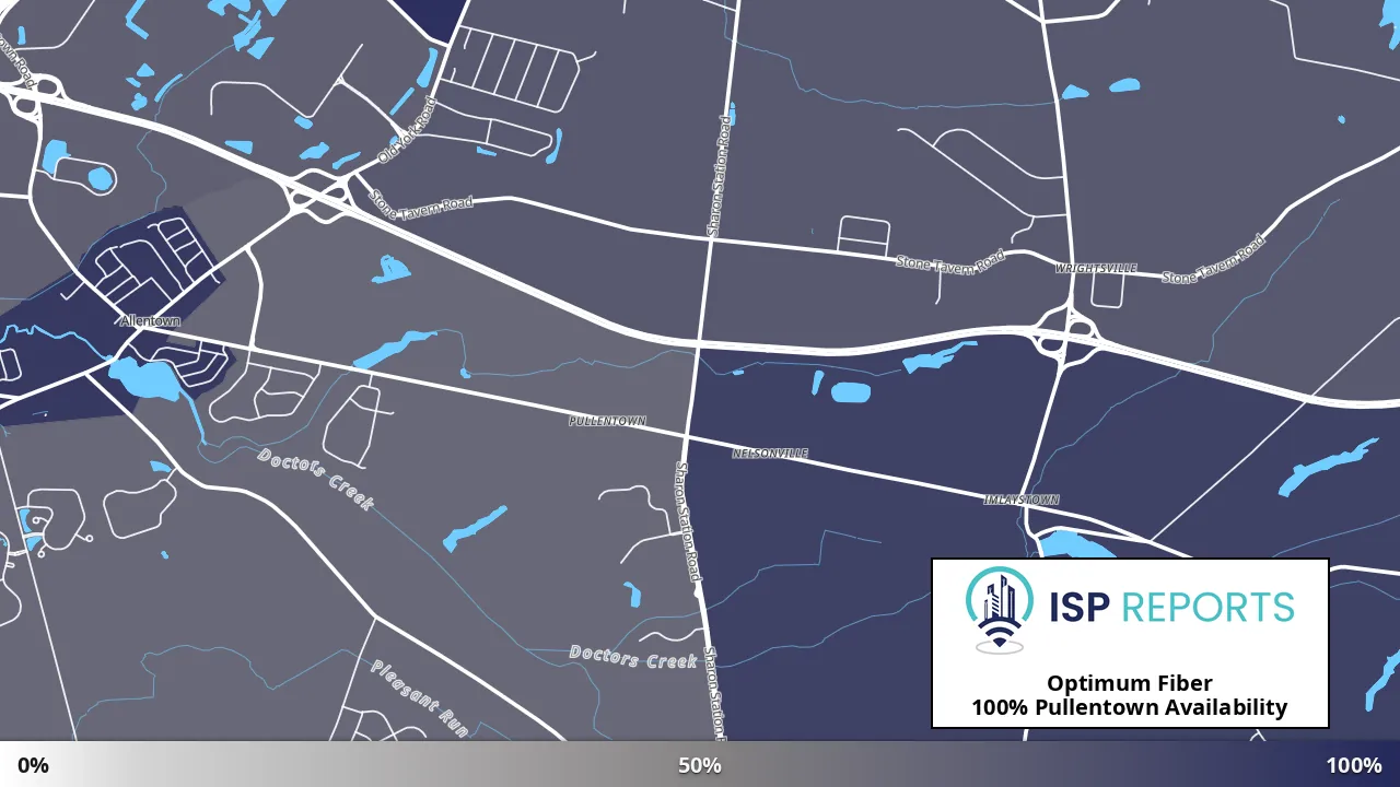 Pullentown, NJ map of internet availability