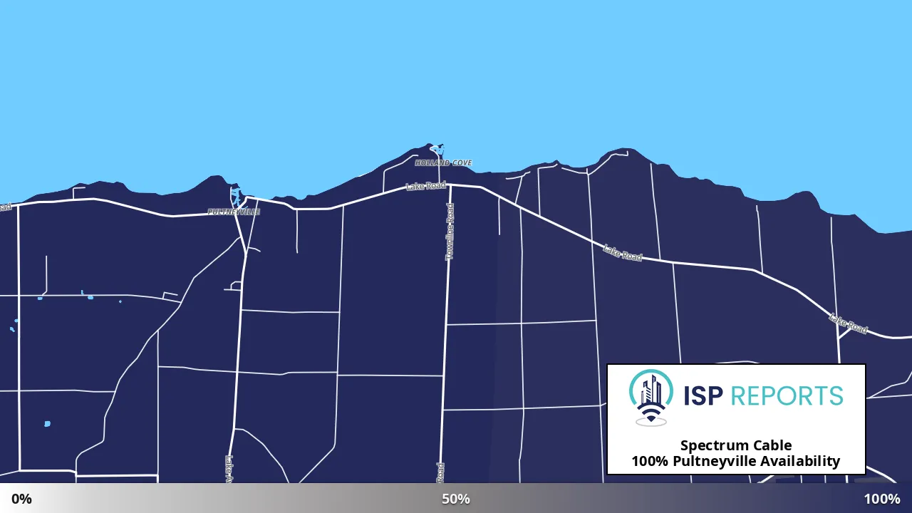 Pultneyville, NY map of internet availability