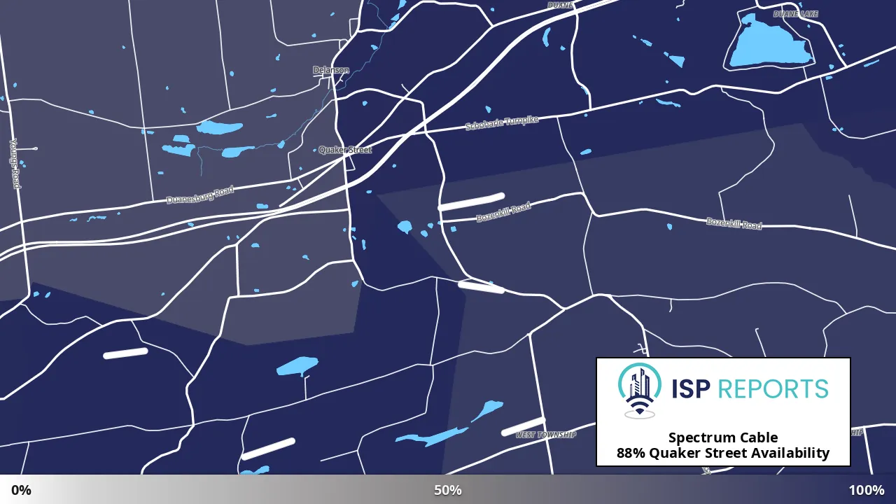 Quaker Street, NY map of internet availability