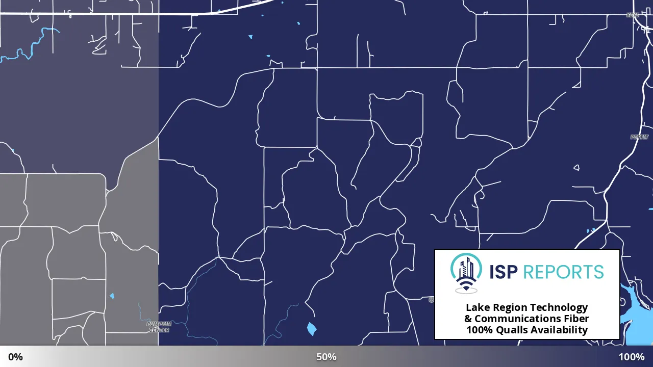 Qualls, OK map of internet availability