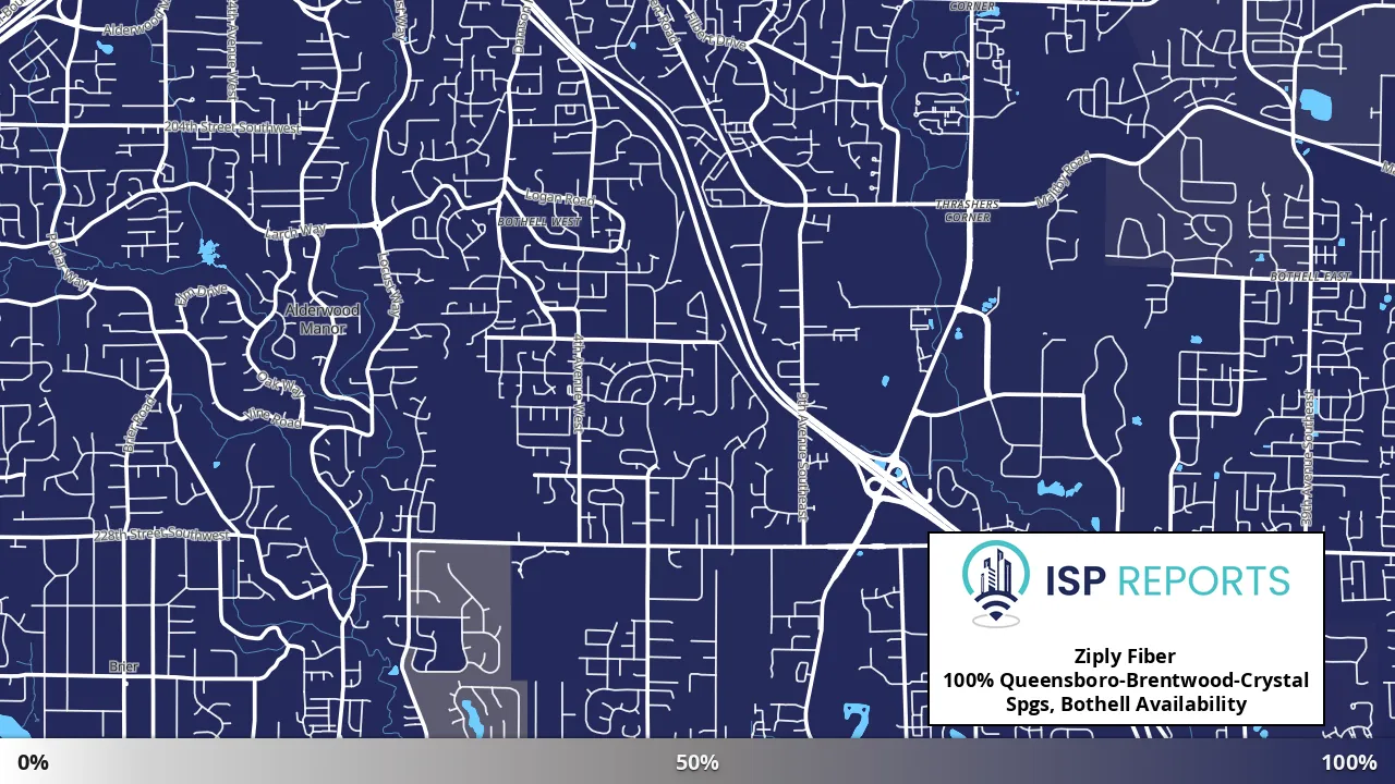 Queensboro-Brentwood-Crystal Spgs, Bothell, WA map of internet availability