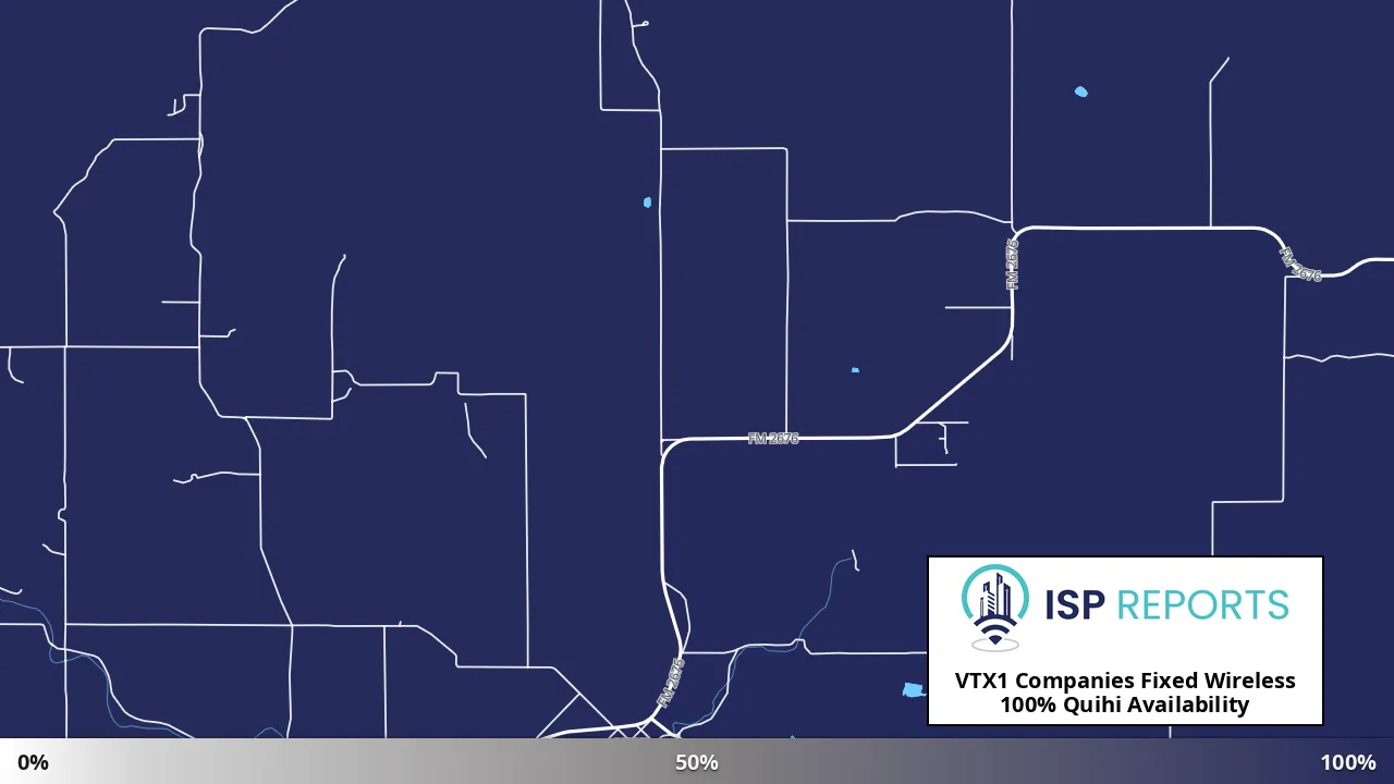 Quihi, TX map of internet availability