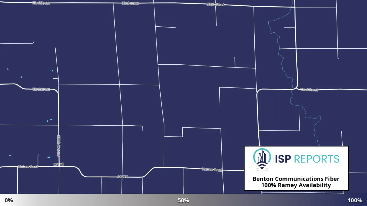 Ramey, MN map of internet availability