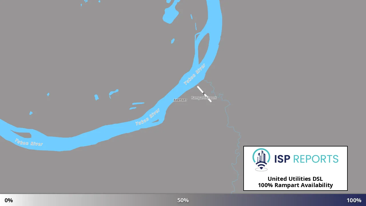 Rampart, AK map of internet availability