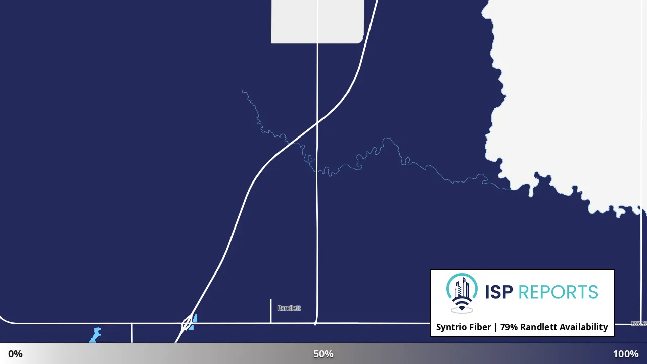 Randlett, OK map of internet availability