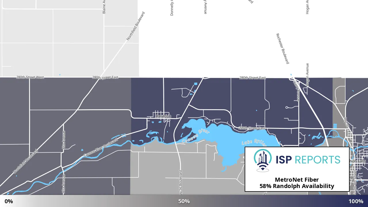 Randolph, MN map of internet availability