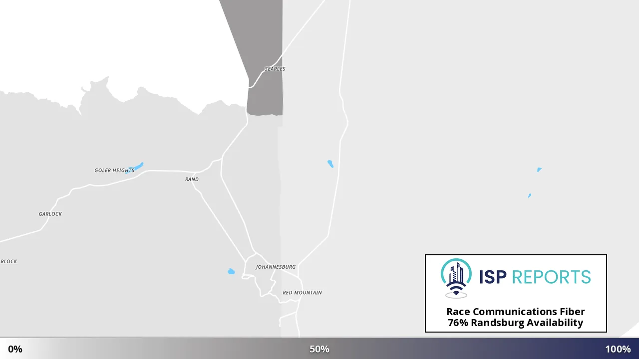 Randsburg, CA map of internet availability