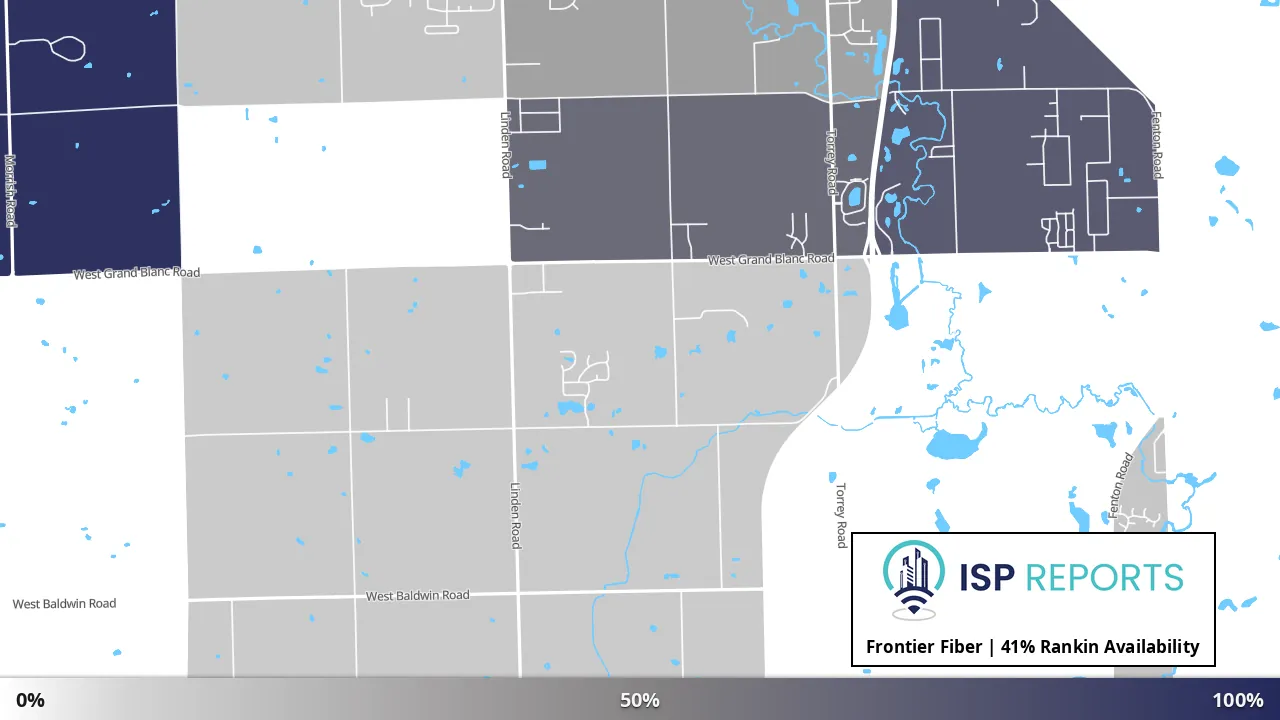 Rankin, MI map of internet availability