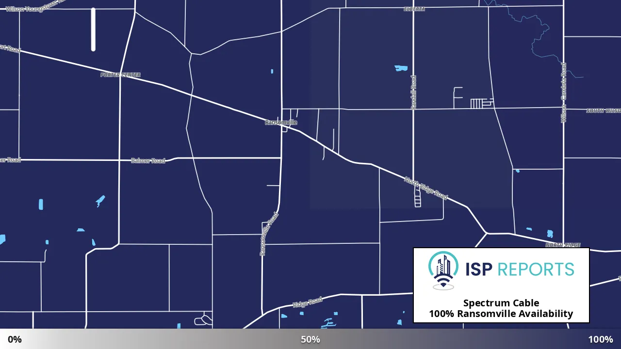 Ransomville, NY map of internet availability