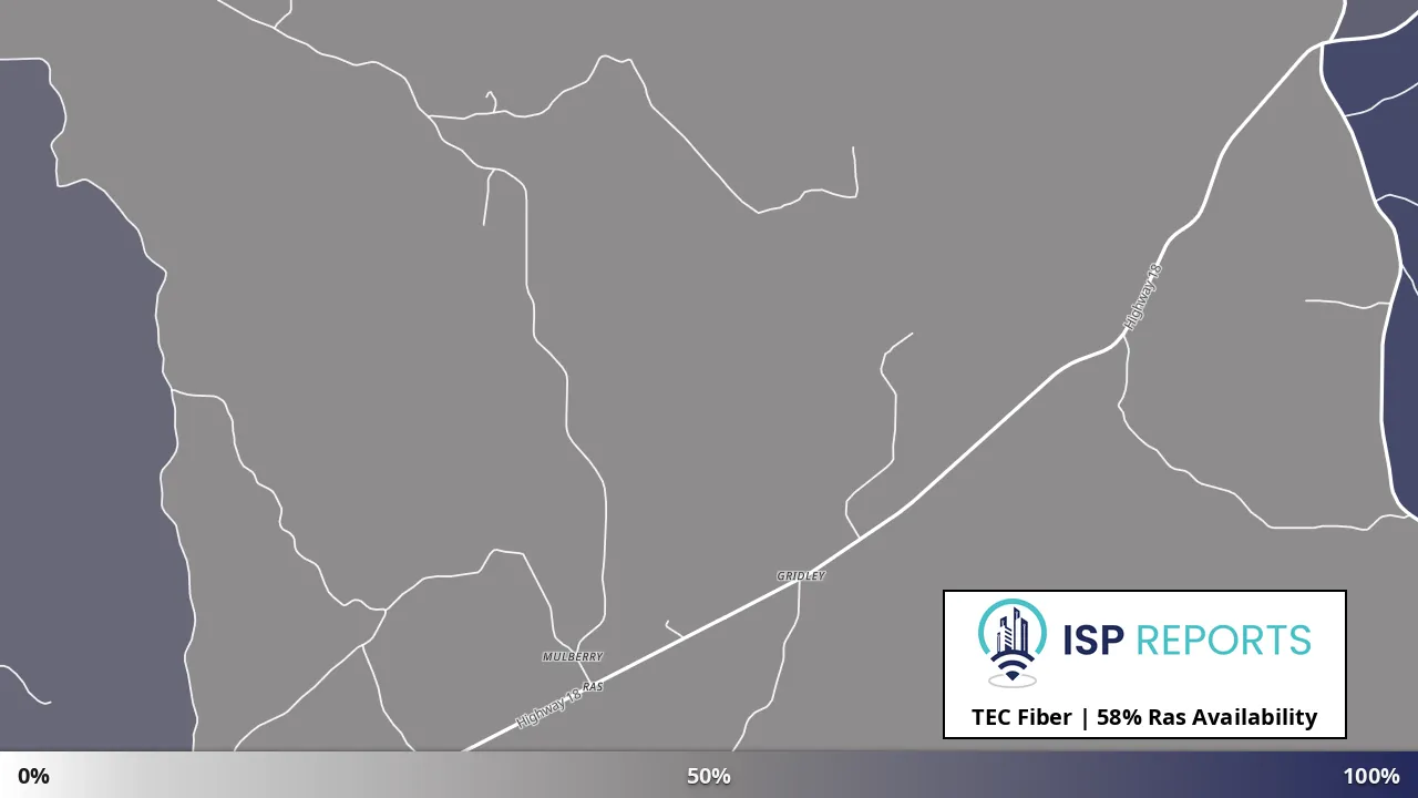Ras, MS map of internet availability