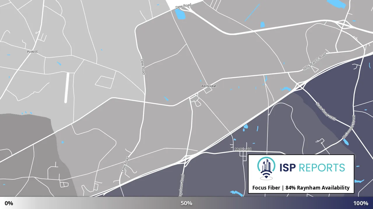 Raynham, NC map of internet availability