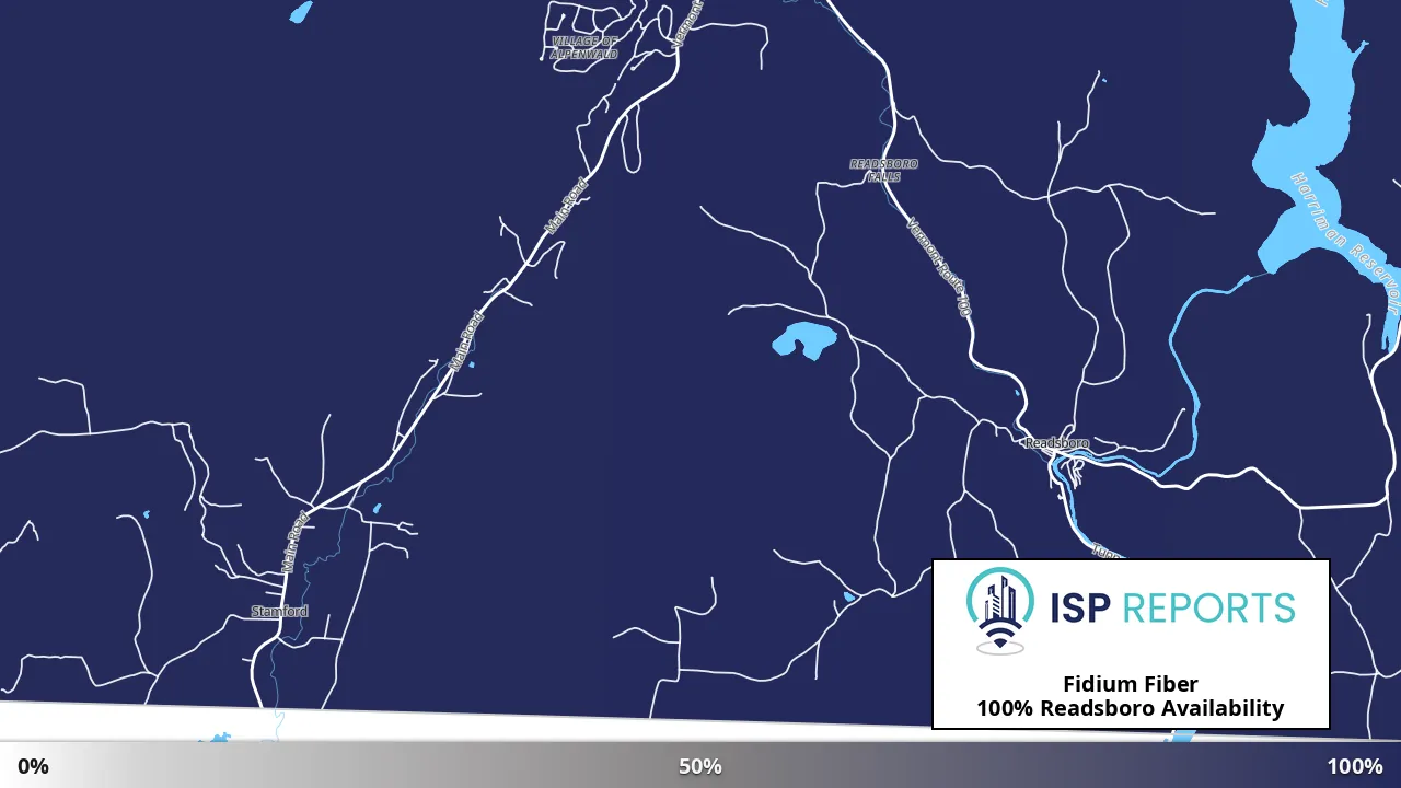 Readsboro, VT map of internet availability