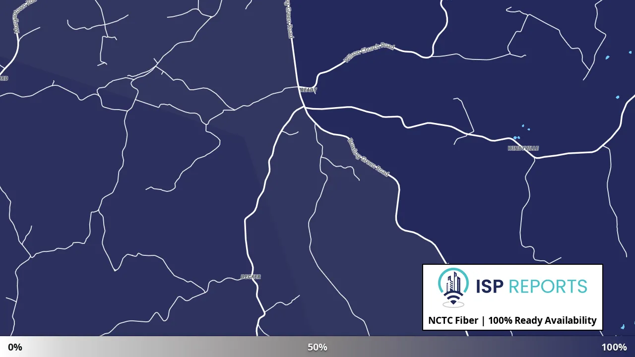 Ready, KY map of internet availability