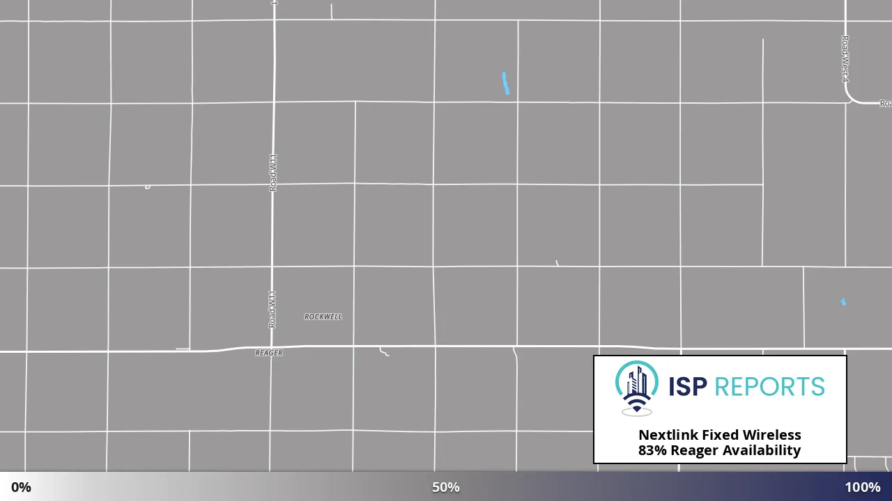 Reager, KS map of internet availability