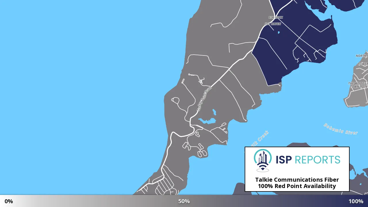 Red Point, MD map of internet availability