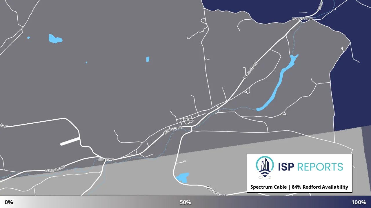 Redford, NY map of internet availability