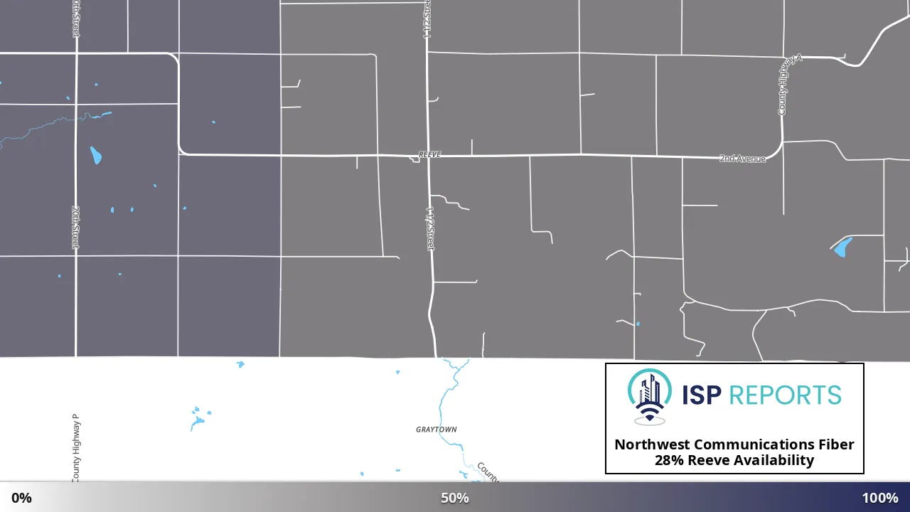 Reeve, WI map of internet availability