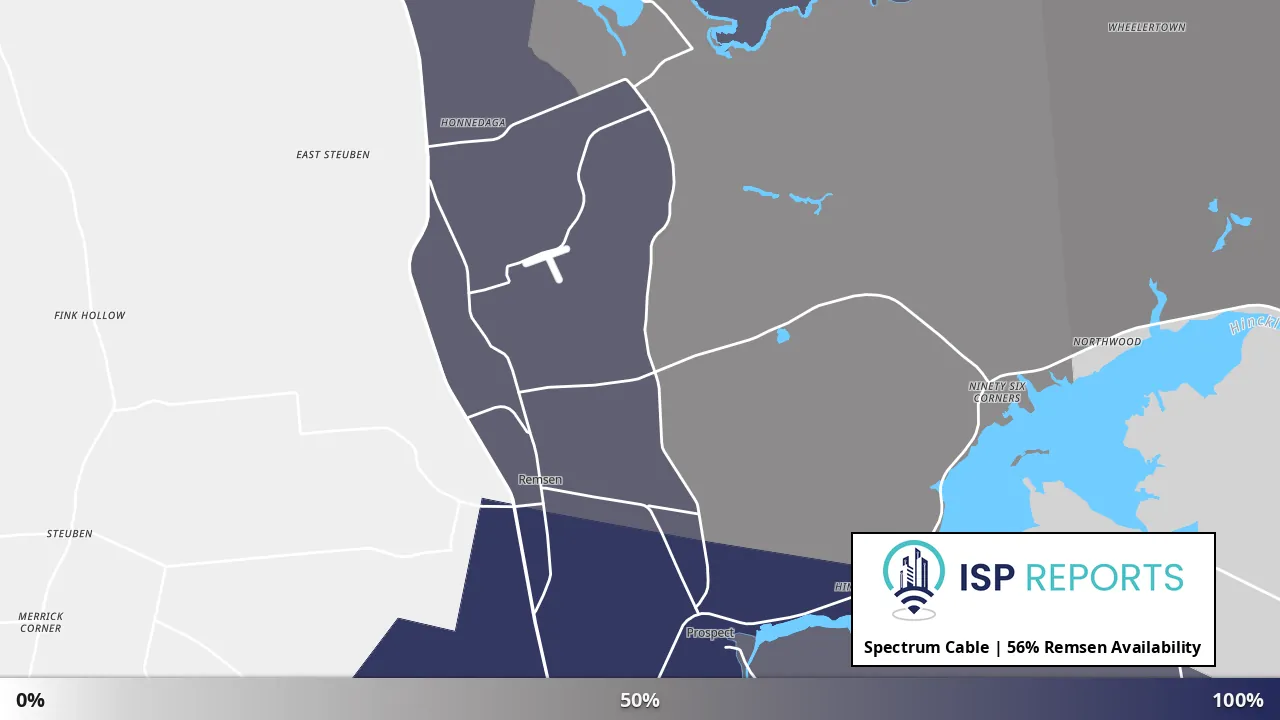 Remsen, NY map of internet availability
