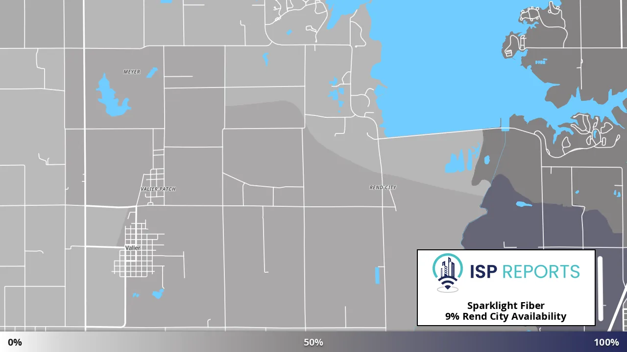 Rend City, IL map of internet availability