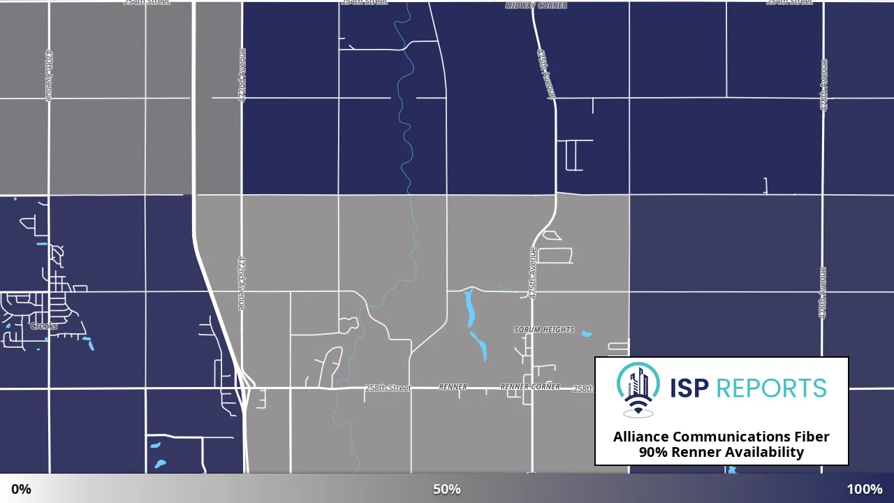 Renner, SD map of internet availability