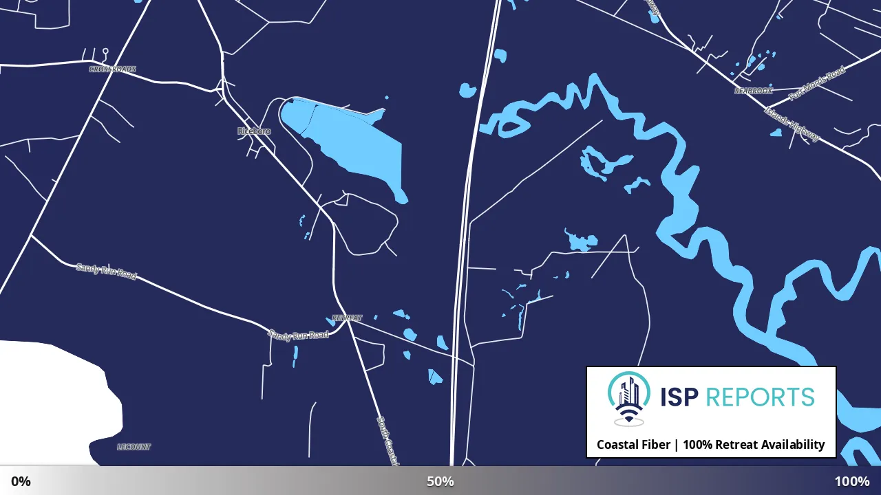 Retreat, GA map of internet availability