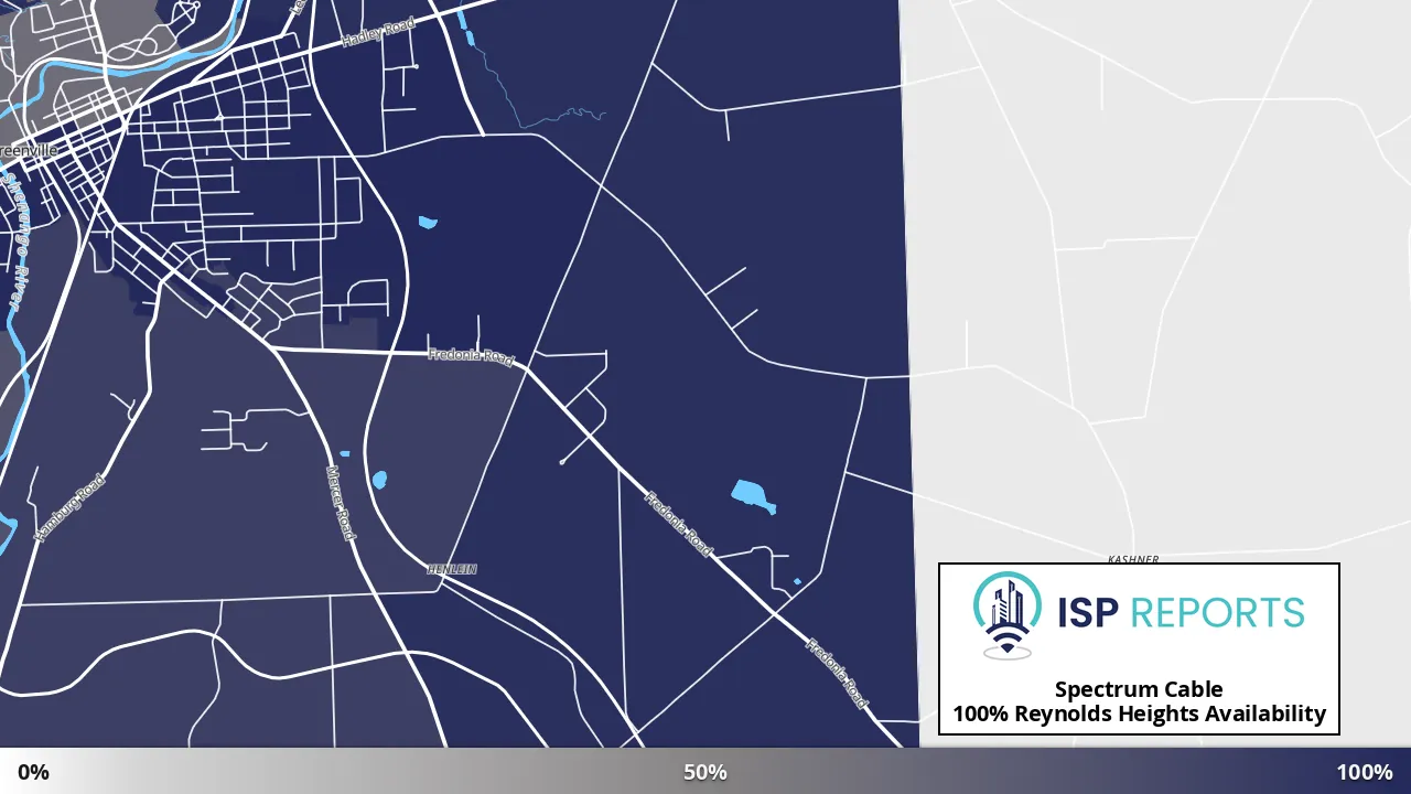 Reynolds Heights, PA map of internet availability