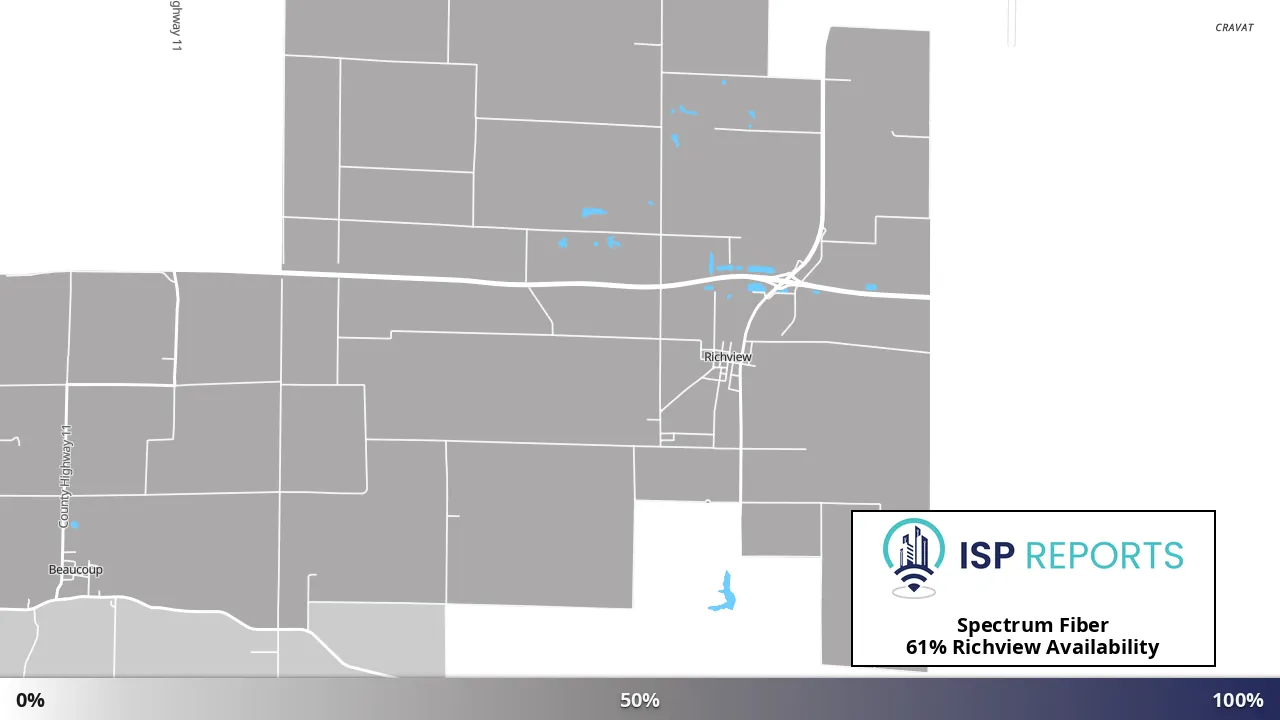 Richview, IL map of internet availability