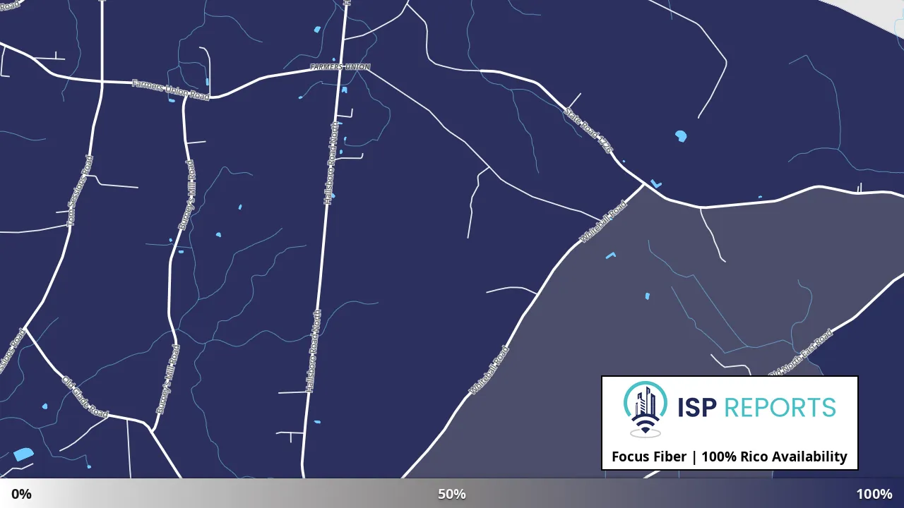 Rico, NC map of internet availability