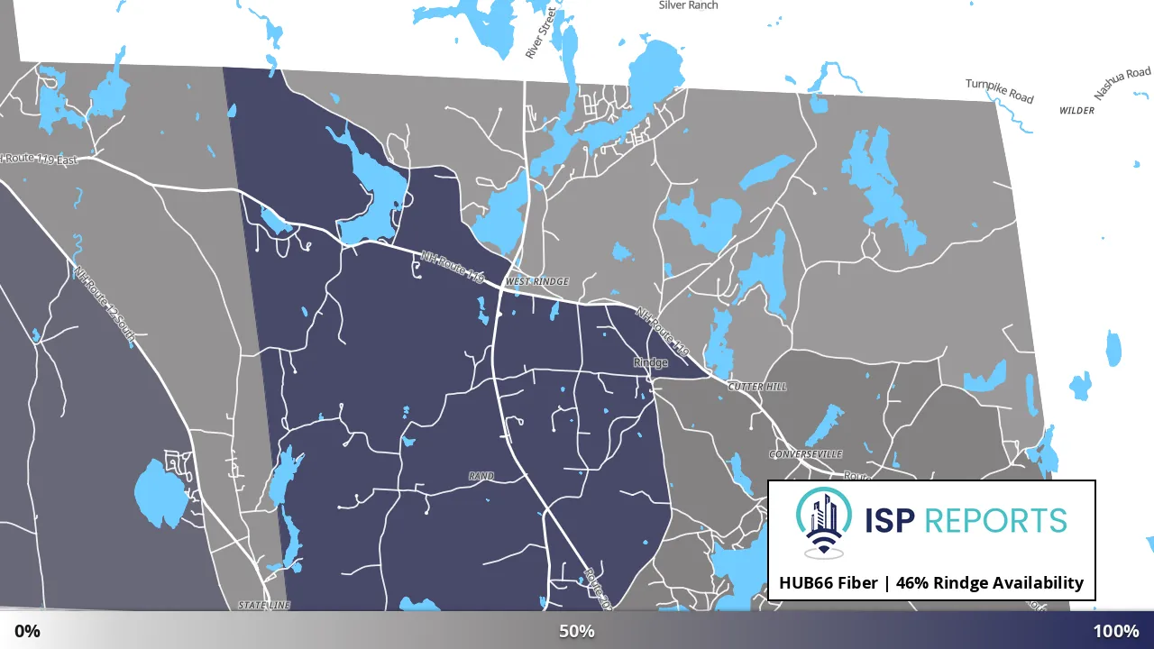 Rindge, NH map of internet availability