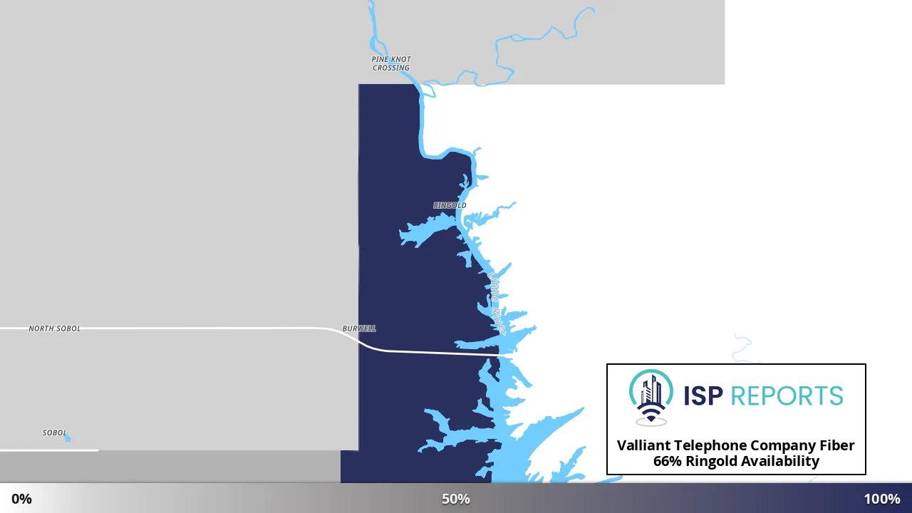 Ringold, OK map of internet availability