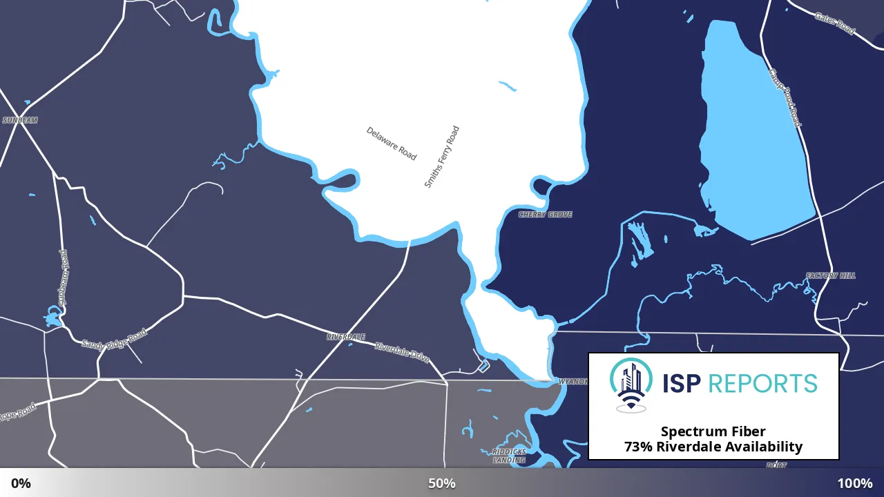 Riverdale, VA map of internet availability