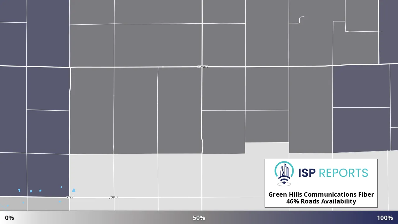Roads, MO map of internet availability