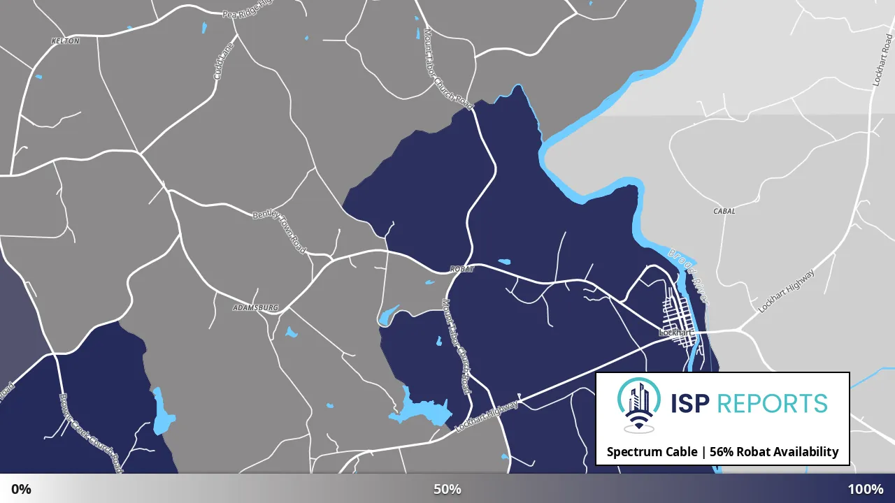 Robat, SC map of internet availability