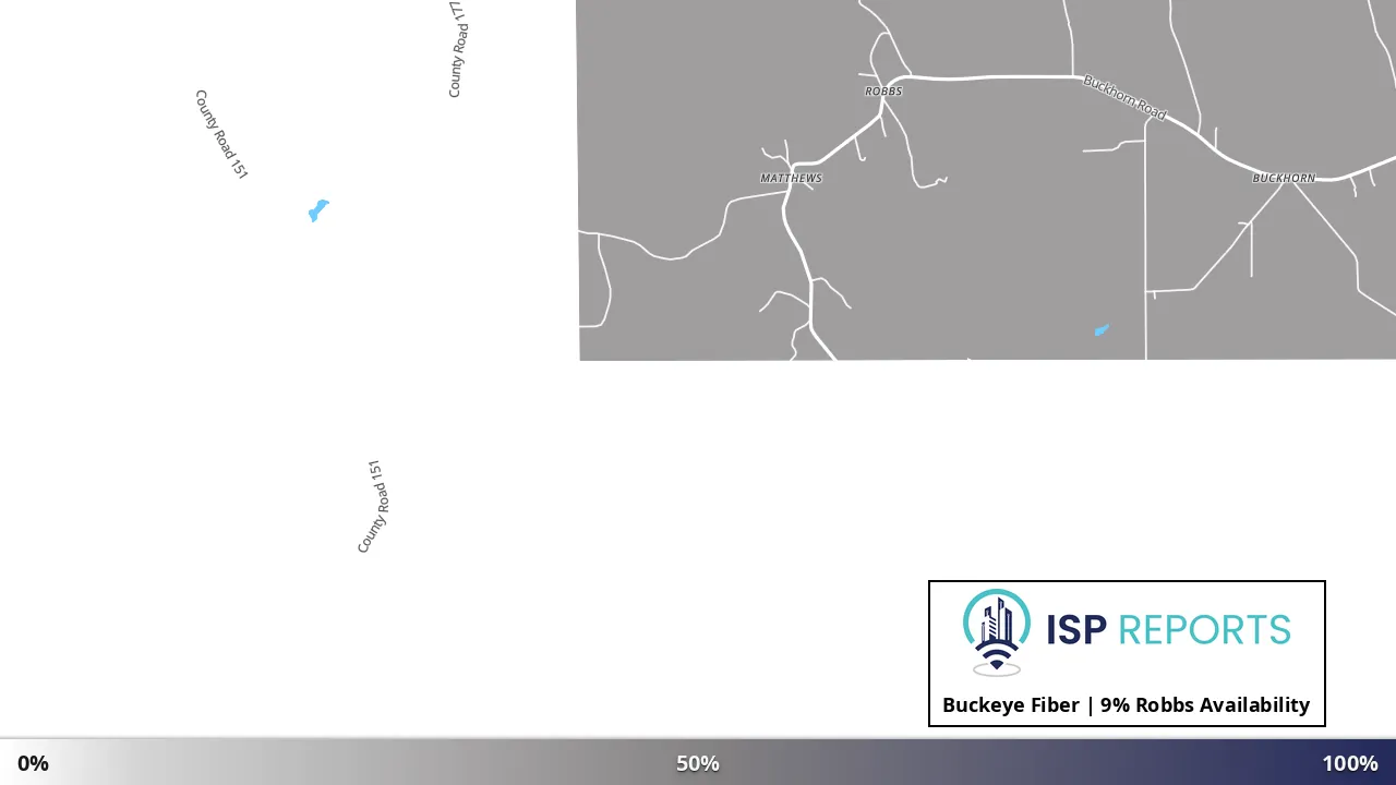 Robbs, MS map of internet availability