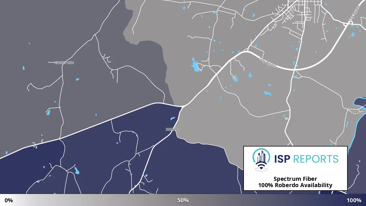 Roberdo, NC map of internet availability