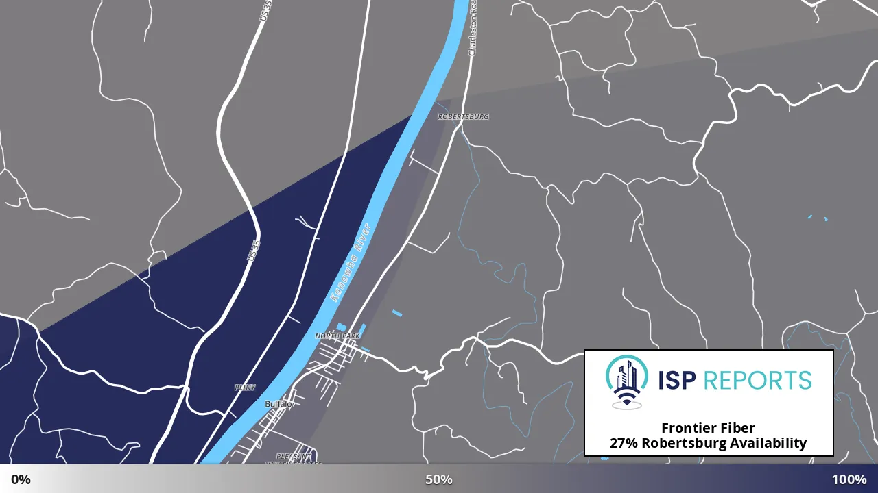 Robertsburg, WV map of internet availability