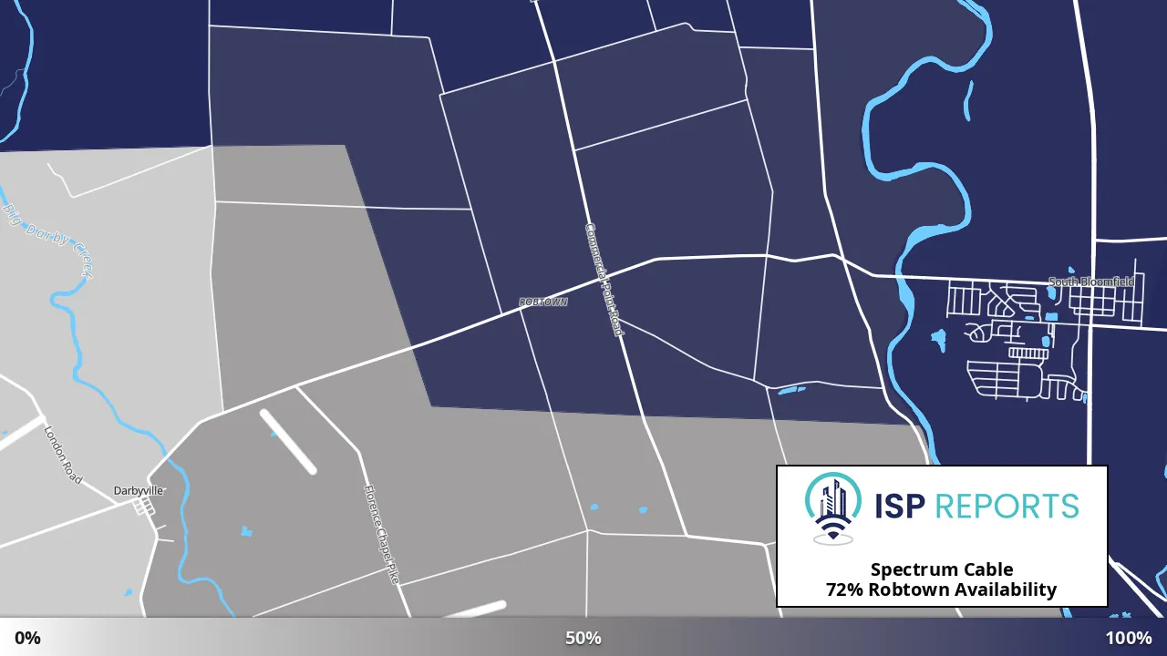 Robtown, OH map of internet availability