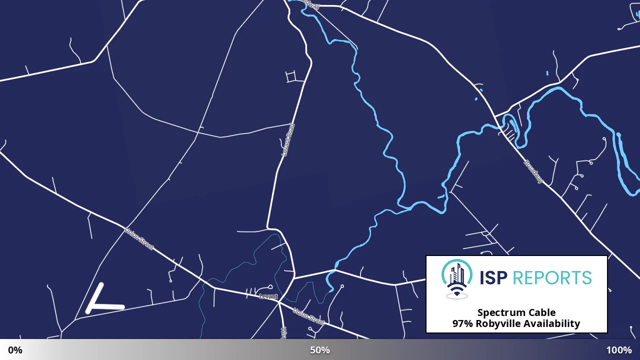 Robyville, ME map of internet availability