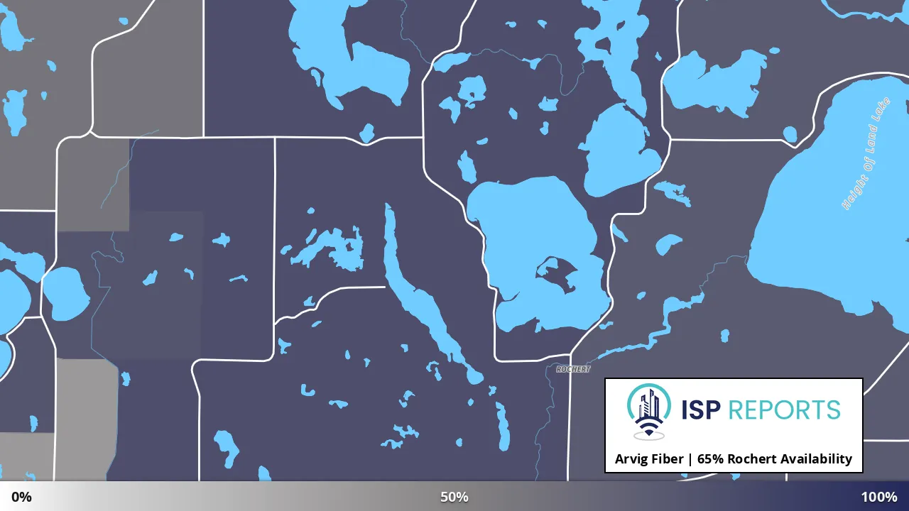 Rochert, MN map of internet availability