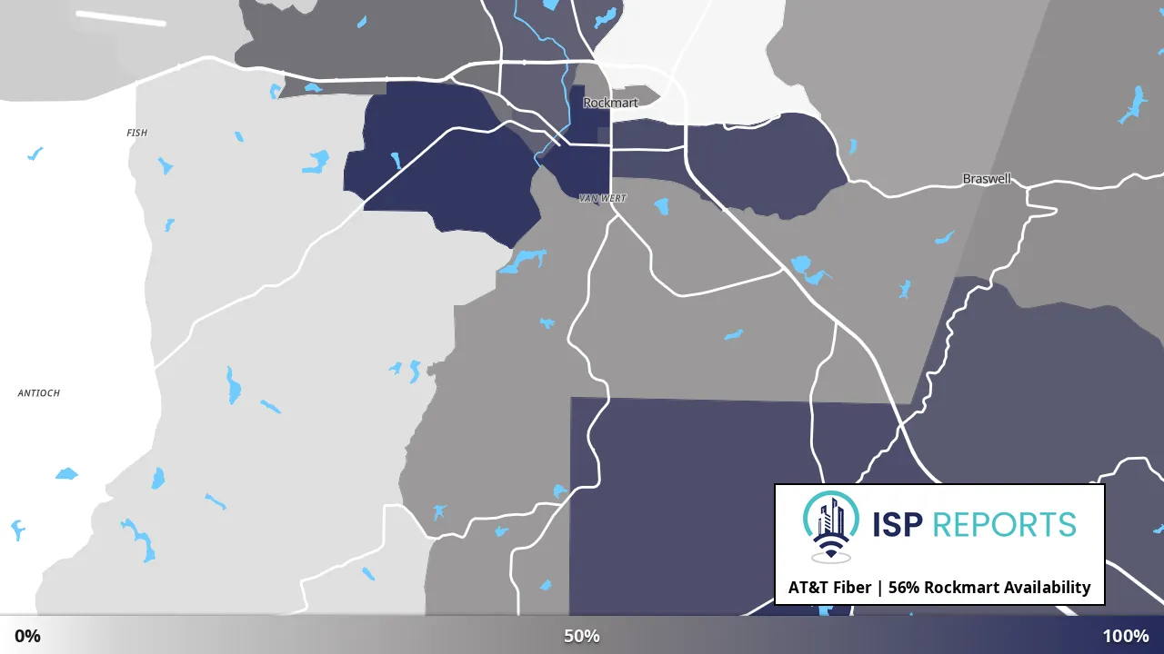 Rockmart, GA map of internet availability