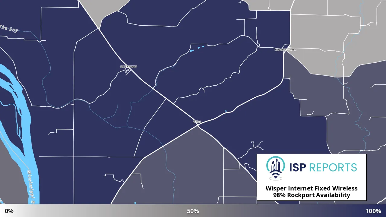 Rockport, IL map of internet availability