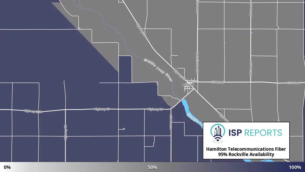 Rockville, NE map of internet availability
