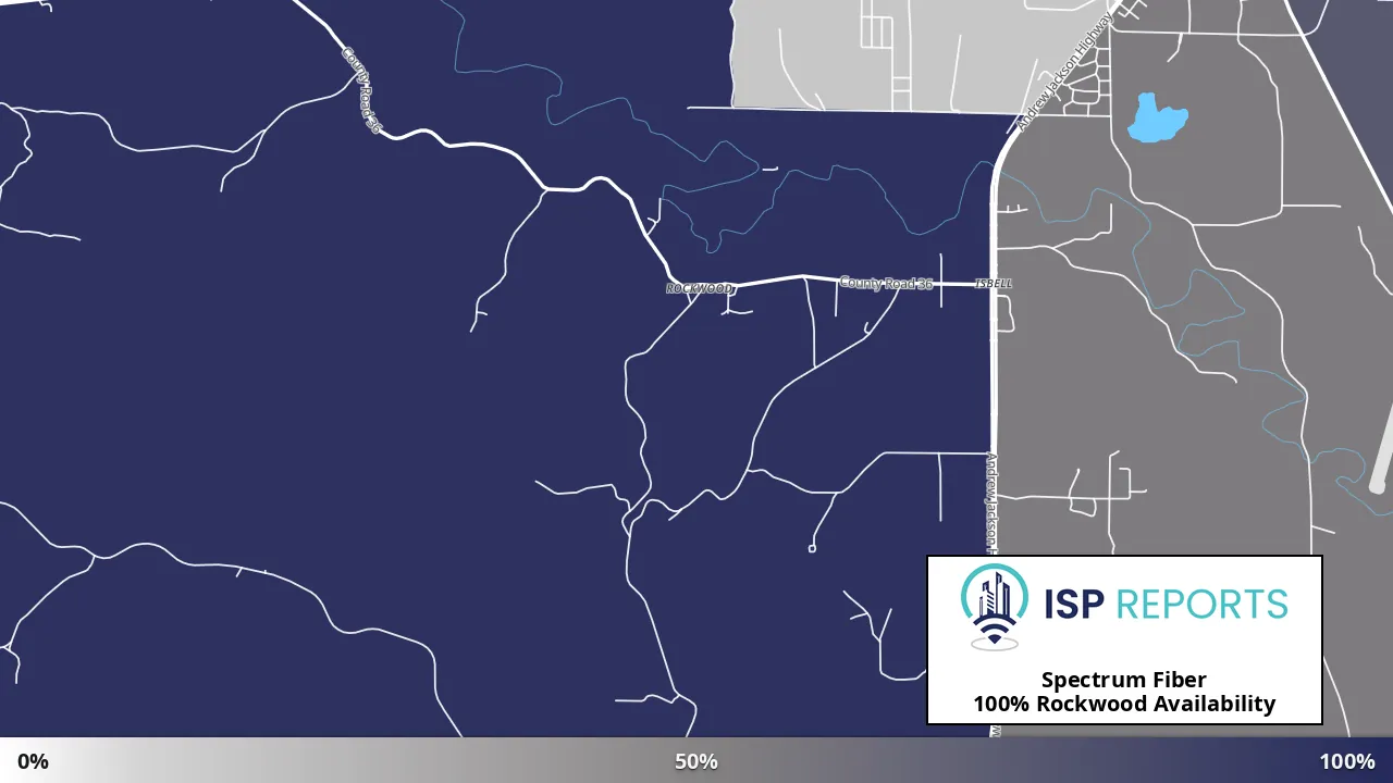 Rockwood, AL map of internet availability