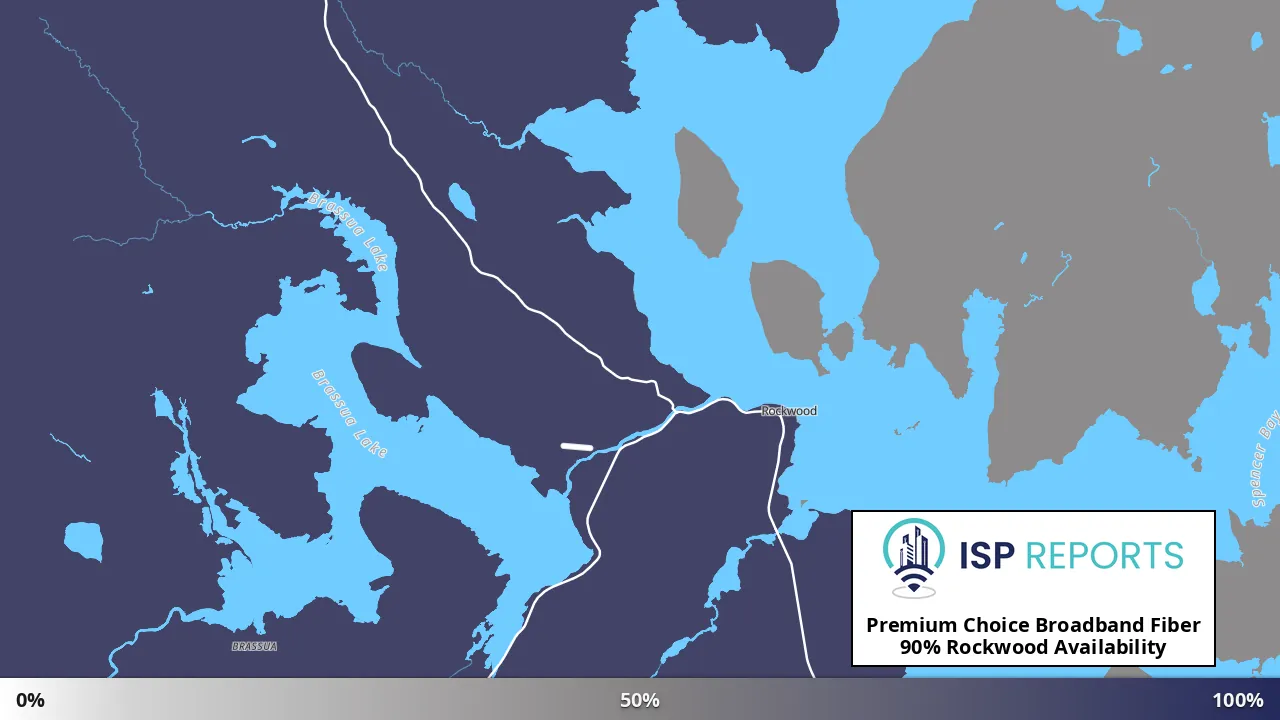 Rockwood, ME map of internet availability