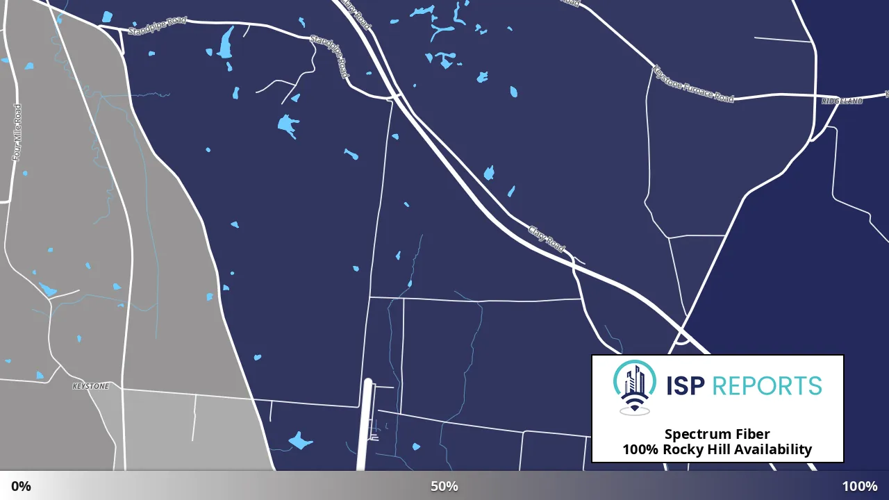 Rocky Hill, OH map of internet availability