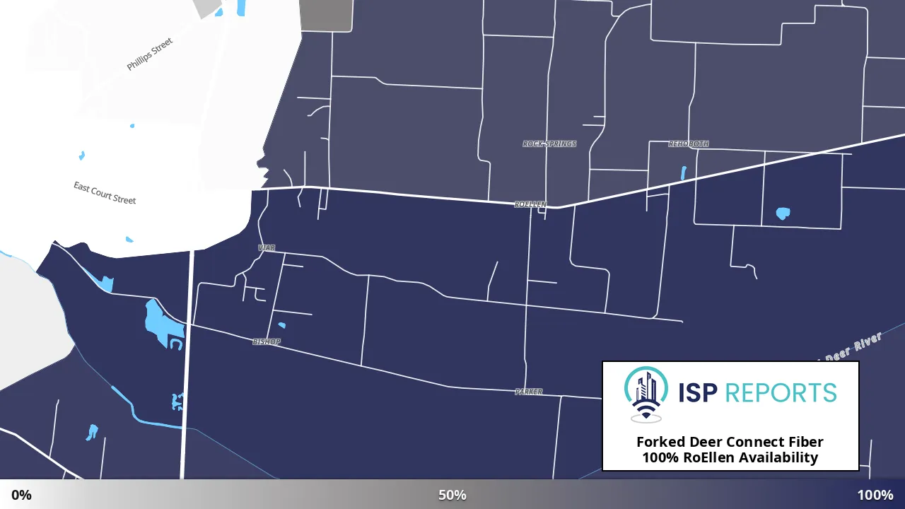 RoEllen, TN map of internet availability