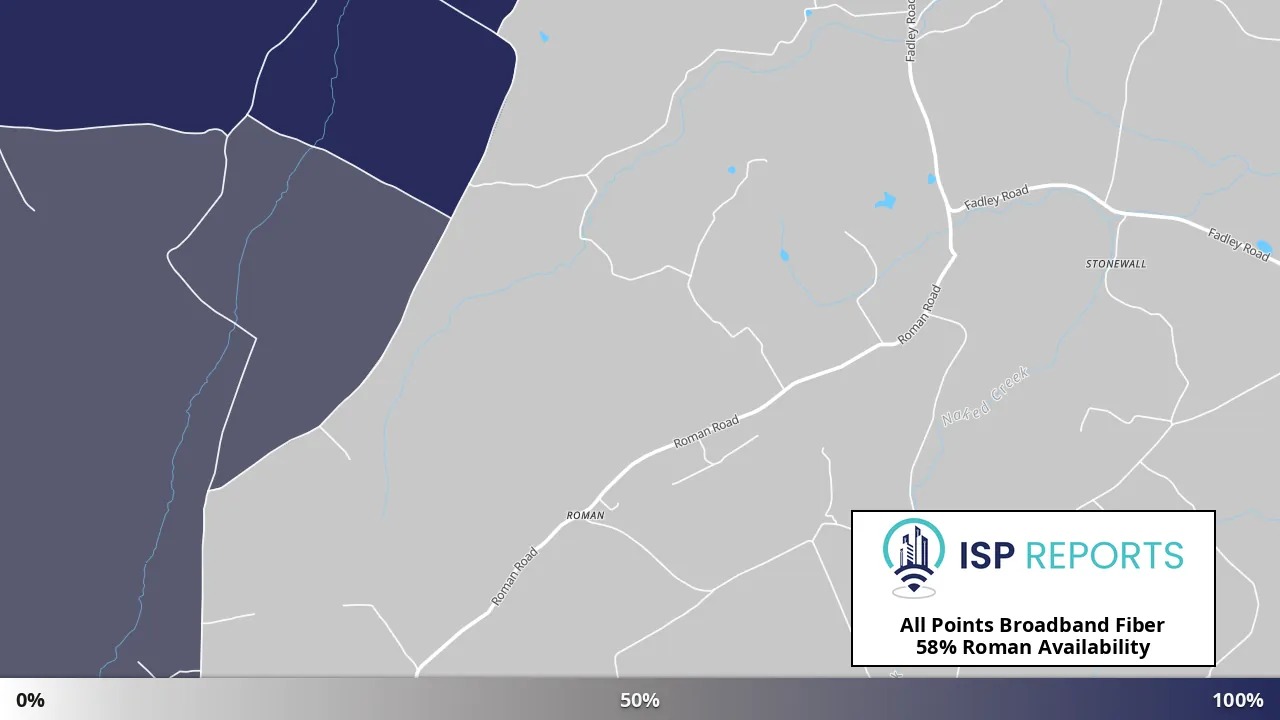 Roman, VA map of internet availability